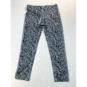 Nike Leggings Womens Small Dri-Fit Heathered Black‎ &  White Active Outdoors